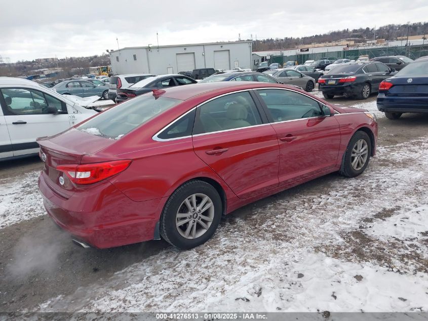 VIN 5NPE24AF7GH288641 2016 Hyundai Sonata, SE no.4