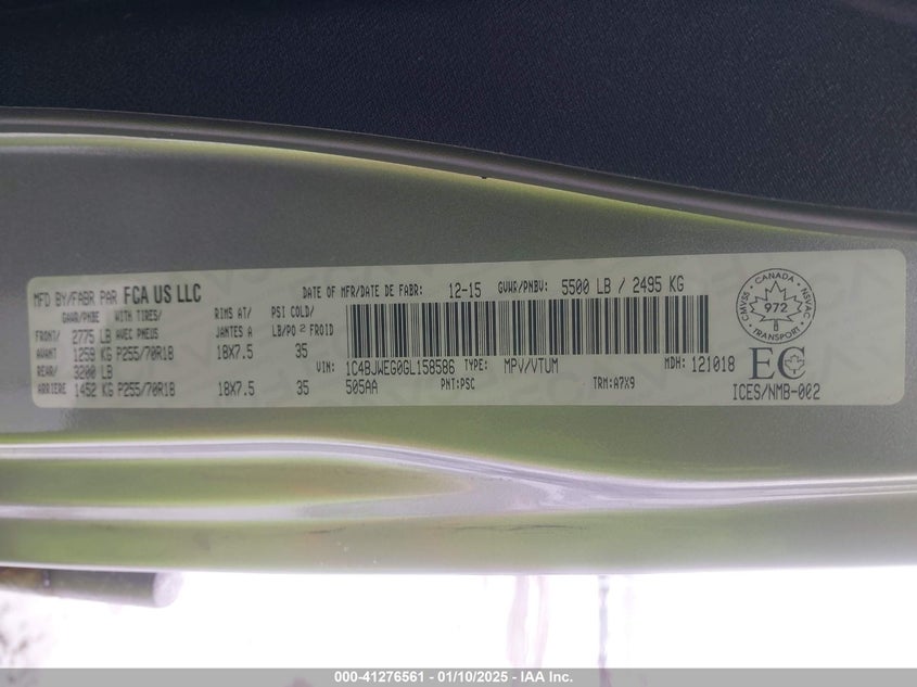 2016 JEEP WRANGLER UNLIMITED SAHARA - 1C4BJWEG0GL158586