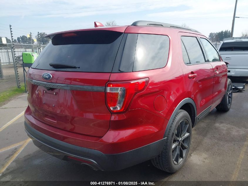 VIN 1FM5K7D83HGD56370 2017 Ford Explorer, Xlt no.4