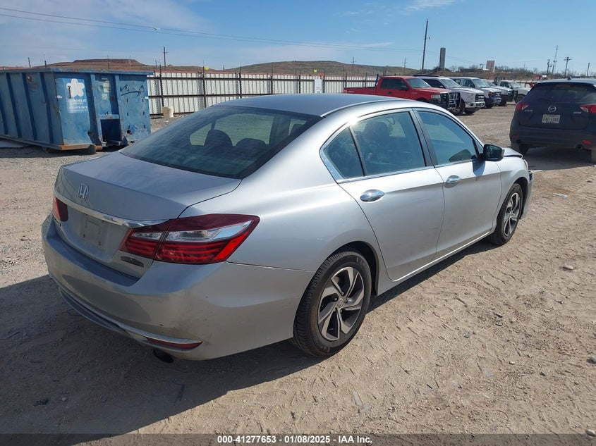 2016 HONDA ACCORD VIN: 1HGCR2F38GA168233