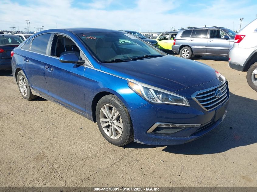 VIN 5NPE24AFXFH017443 2015 Hyundai Sonata, SE no.1