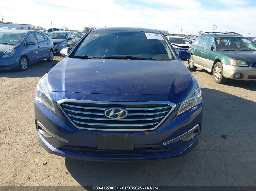 VIN 5NPE24AFXFH017443 2015 Hyundai Sonata, SE no.6