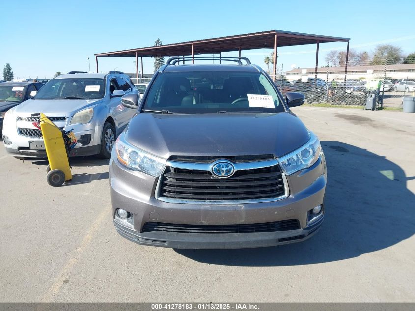 VIN 5TDDCRFH8ES005834 2014 Toyota Highlander, Hybri... no.12