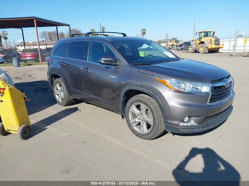 2014 Toyota Highlander, Hybri...