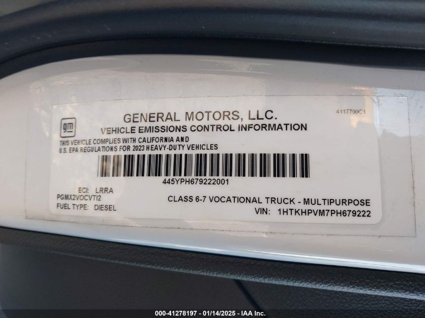 2023 Chevrolet Silverado Md - 1HTKHPVM7PH679222