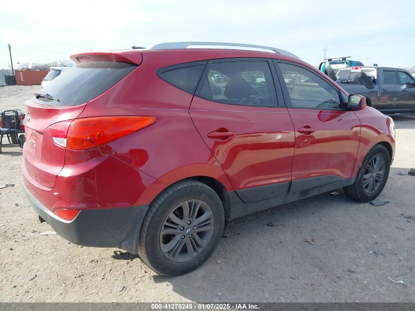 VIN KM8JU3AG9EU846595 2014 HYUNDAI TUCSON no.4