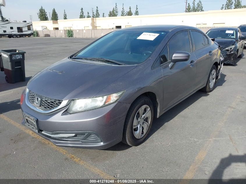 VIN 19XFB2F50FE273541 2015 Honda Civic, LX no.2