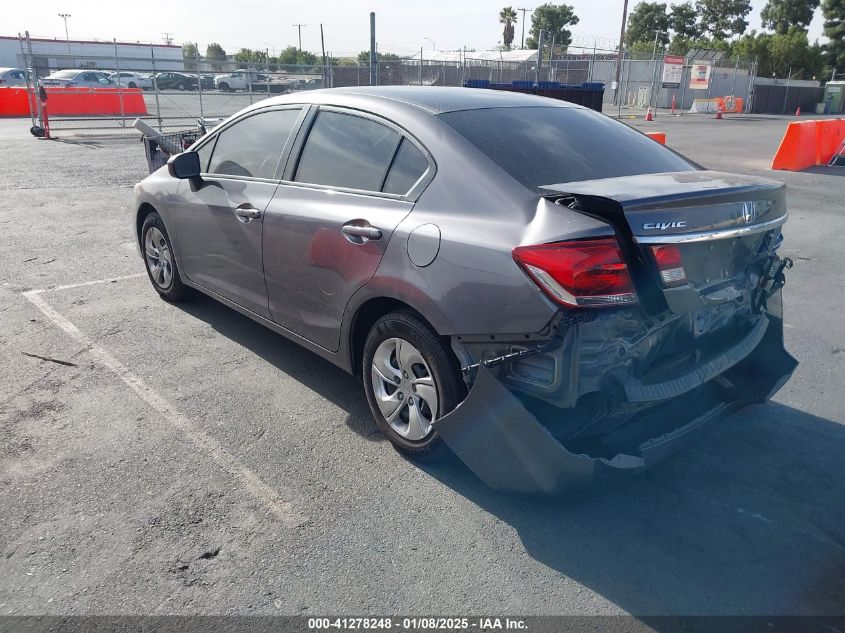 VIN 19XFB2F50FE273541 2015 Honda Civic, LX no.3