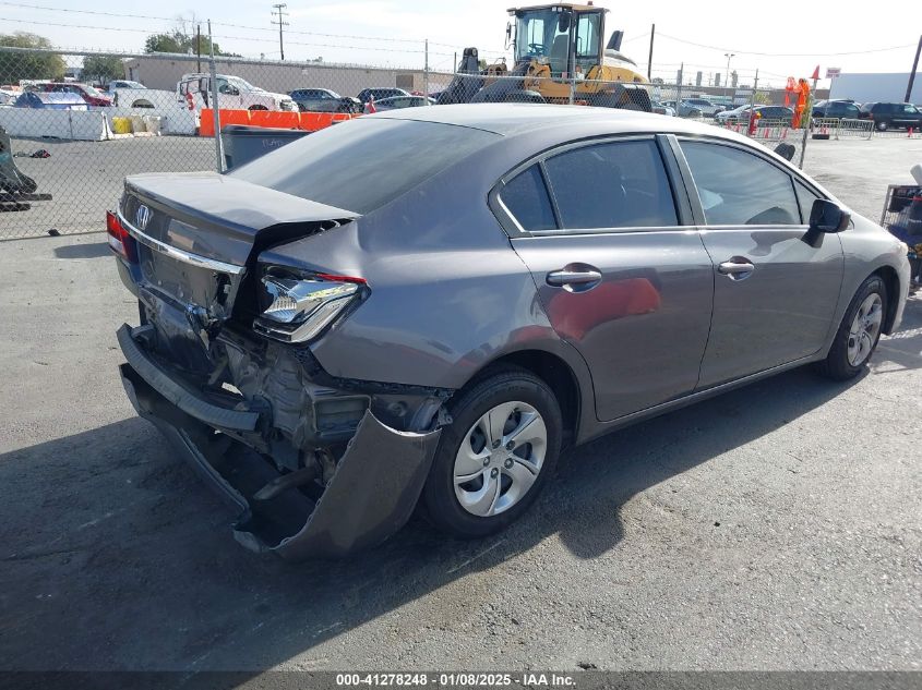 VIN 19XFB2F50FE273541 2015 Honda Civic, LX no.4