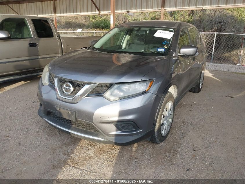 VIN JN8AT2MT5GW000521 2016 Nissan Rogue, S no.2