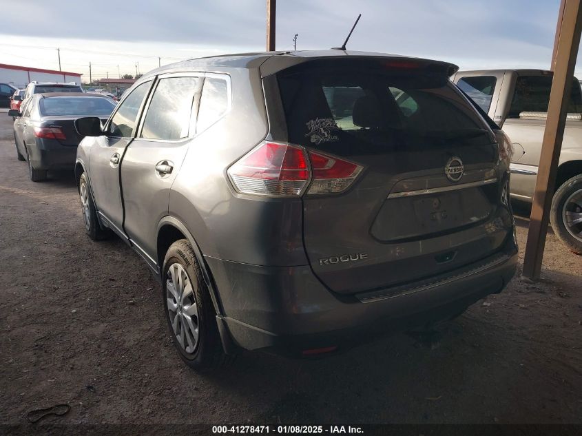 VIN JN8AT2MT5GW000521 2016 Nissan Rogue, S no.3