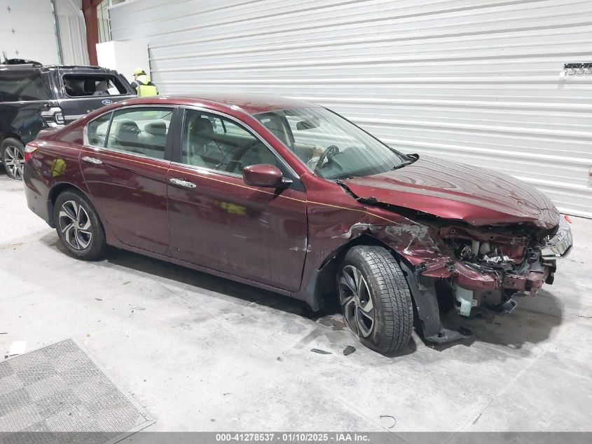 VIN 1HGCR2F30GA008153 2016 Honda Accord, LX no.1