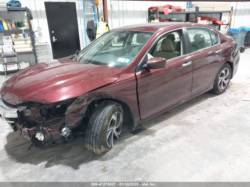 VIN 1HGCR2F30GA008153 2016 Honda Accord, LX no.2