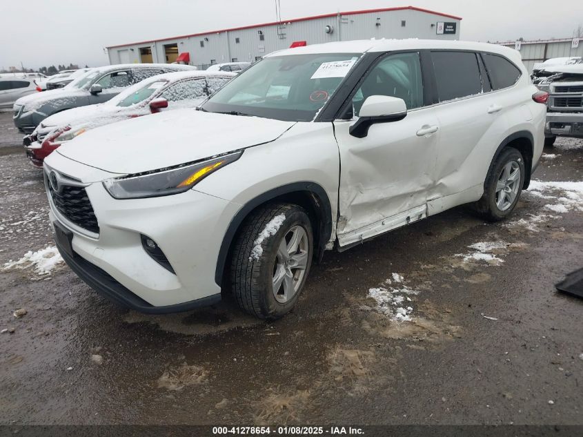 2021 TOYOTA HIGHLANDER LE - 5TDBZRBH7MS075982