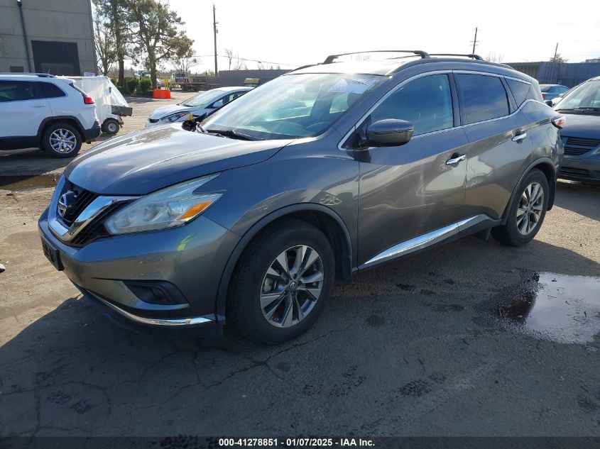 VIN 5N1AZ2MH3GN155043 2016 Nissan Murano, SV no.2