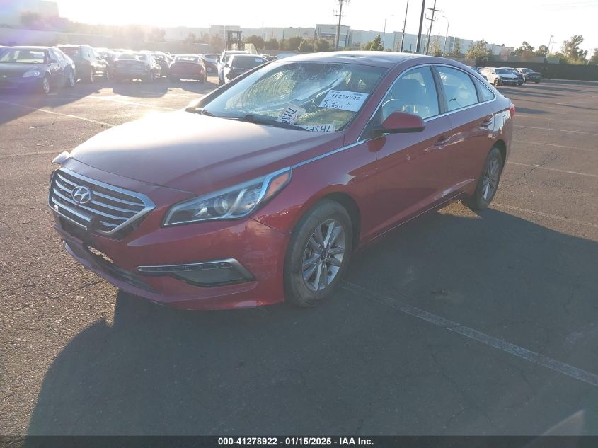 VIN 5NPE24AF6FH123033 2015 Hyundai Sonata, SE no.2