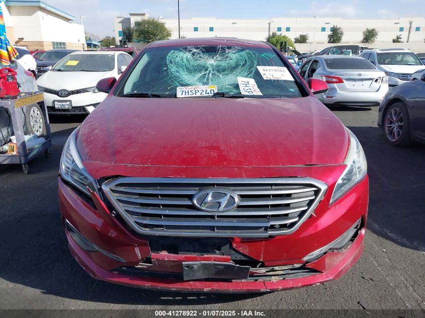 VIN 5NPE24AF6FH123033 2015 Hyundai Sonata, SE no.6