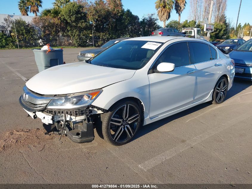 VIN 1HGCR2F56GA158852 2016 Honda Accord, Sport no.2