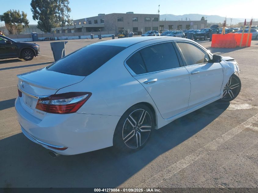 VIN 1HGCR2F56GA158852 2016 Honda Accord, Sport no.4