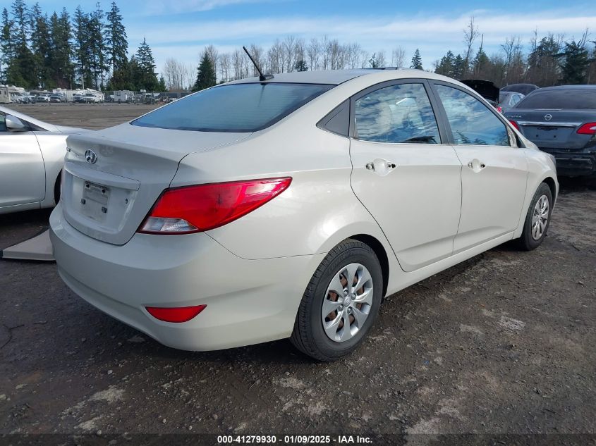 VIN KMHCT4AE1FU924627 2015 HYUNDAI ACCENT no.4