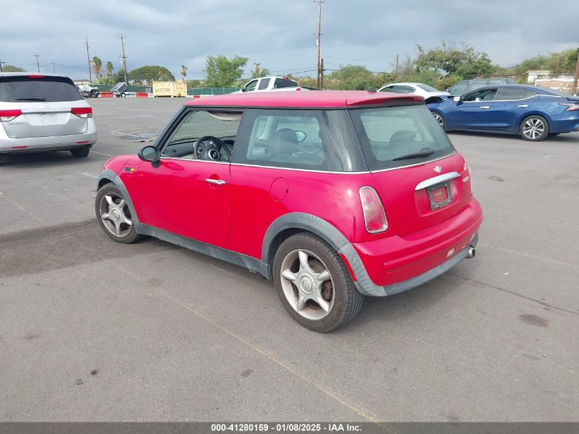 2003 Mini Cooper VIN: WMWRC33403TE17040 Lot: 41280159