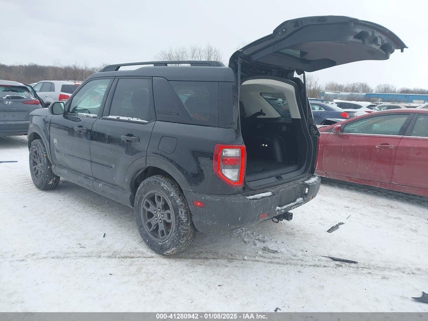 Vin: 3fmcr9b68nre15949, lot: 41771310, ford bronco sport big bend 20223
