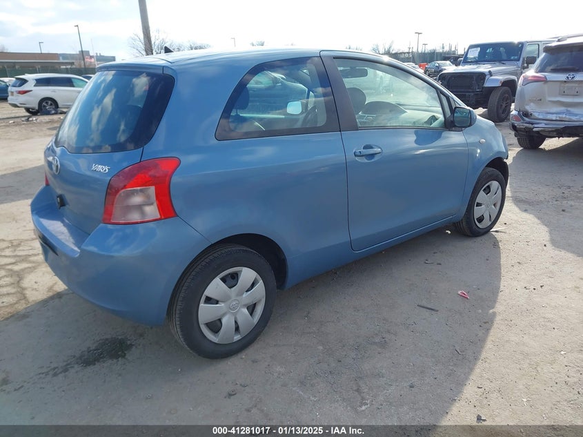 2007 TOYOTA YARIS VIN: JTDJT923075067931