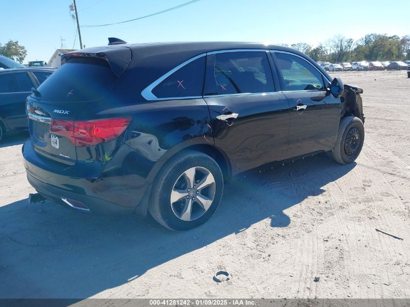 VIN 5FRYD4H22EB037255 2014 ACURA MDX no.4