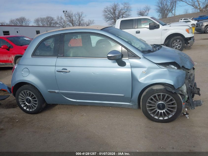 2013 Fiat 500C Lounge VIN: 3C3CFFER9DT514237 Lot: 41281257