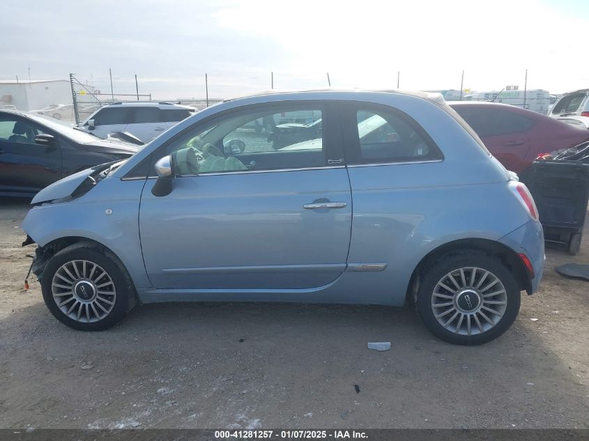 2013 Fiat 500C Lounge VIN: 3C3CFFER9DT514237 Lot: 41281257