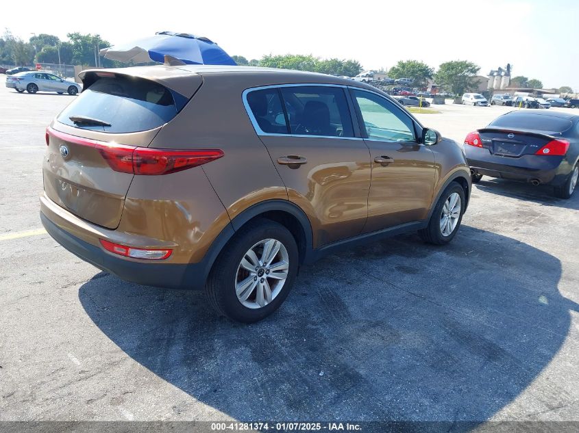 VIN KNDPM3AC6H7142885 2017 KIA Sportage, LX no.4