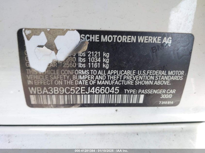 2014 BMW 335I XDRIVE - WBA3B9C52EJ466045