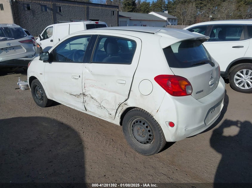 Vin: ml32a3hjxeh023530, lot: 41771760, mitsubishi mirage de 20143
