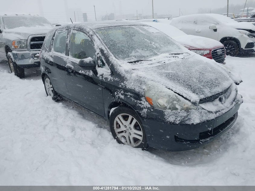 2007 HONDA FIT VIN: JHMGD38487S068149