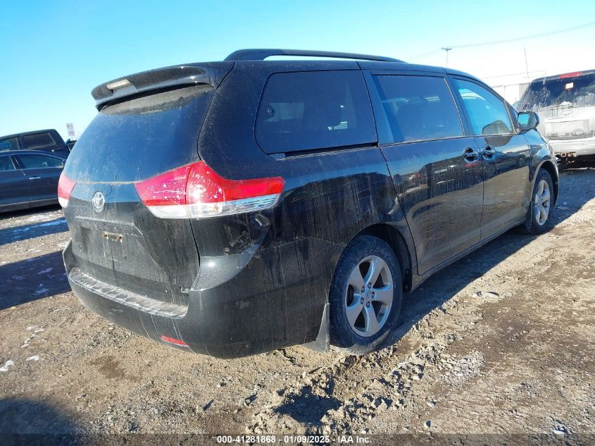 VIN 5TDKK3DC6DS305241 2013 Toyota Sienna, Le V6 8 P... no.4