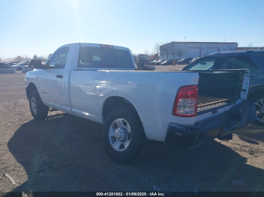 Vin: 3c6mr5aj0kg643448, lot: 41772250, ram 2500 tradesman  4x4 8' box 20193