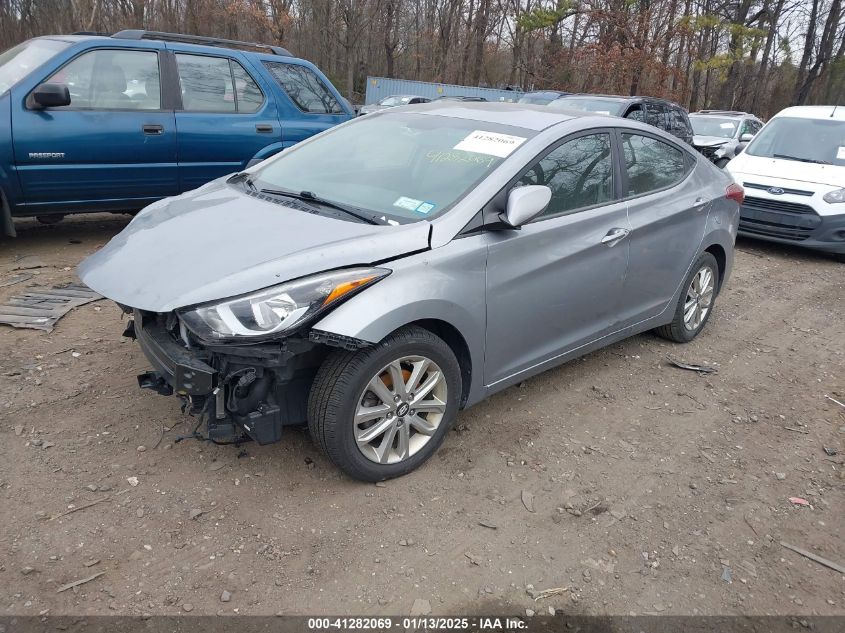 VIN KMHDH4AE4FU281647 2015 Hyundai Elantra, SE no.2