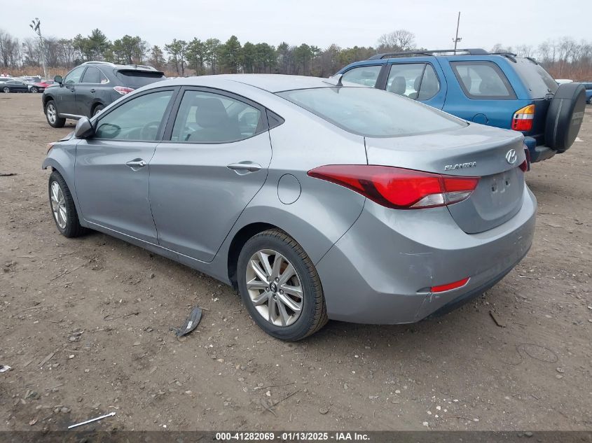 VIN KMHDH4AE4FU281647 2015 Hyundai Elantra, SE no.3