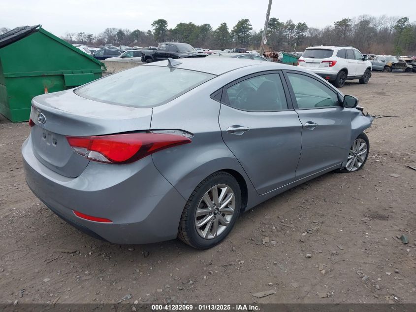 VIN KMHDH4AE4FU281647 2015 Hyundai Elantra, SE no.4