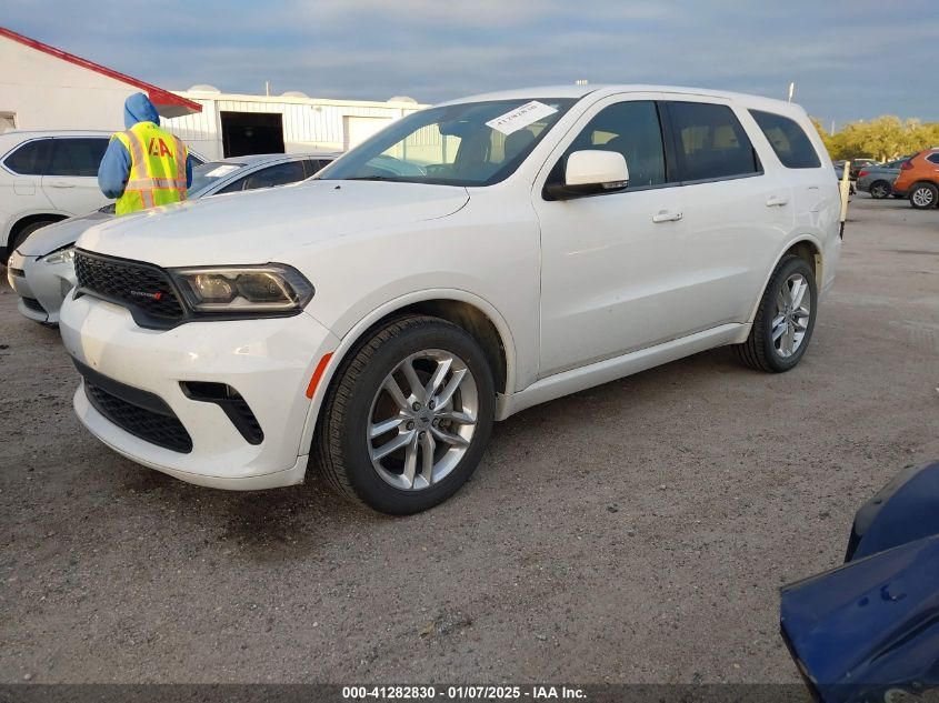 VIN 1C4RDHDG8MC608077 2021 DODGE DURANGO no.2