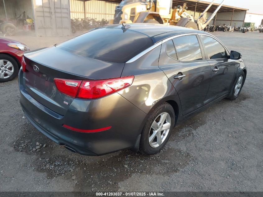 VIN KNAGM4A76F5632032 2015 KIA OPTIMA no.4