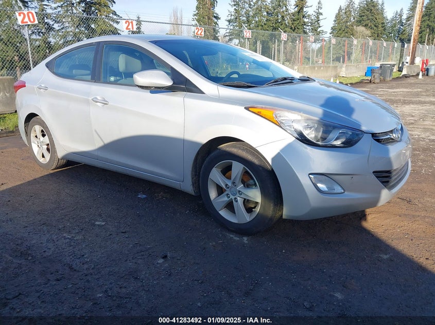 2013 HYUNDAI ELANTRA VIN: KMHDH4AE6DU890994