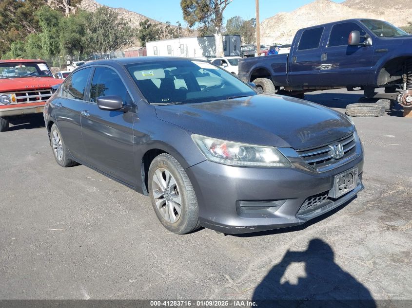 VIN 1HGCR2E39DA161692 2013 Honda Accord, LX no.1