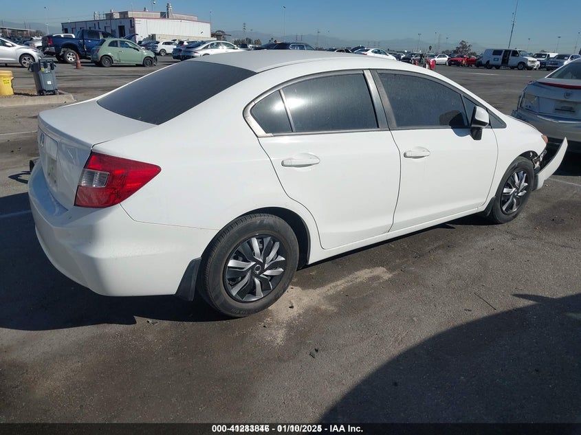2012 HONDA CIVIC VIN: 19XFB2F56CE392335