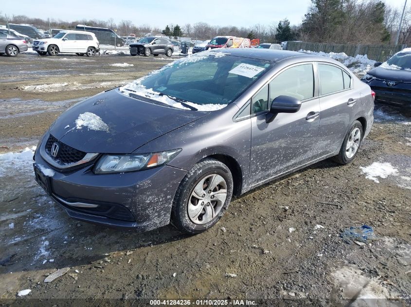 VIN 2HGFB2E5XEH530842 2014 Honda Civic, LX no.2