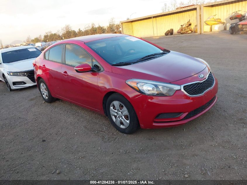 VIN KNAFX4A68F5430447 2015 KIA Forte, LX no.1