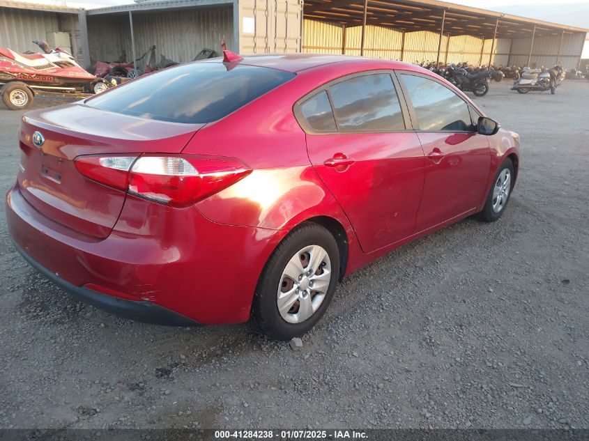 VIN KNAFX4A68F5430447 2015 KIA Forte, LX no.4