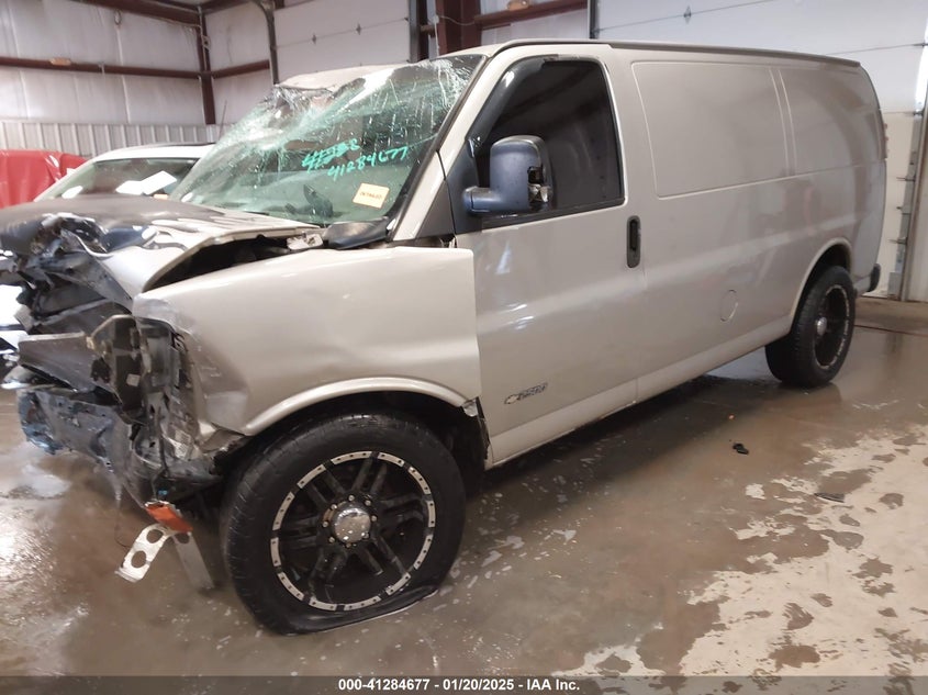 2006 Chevrolet Express Work Van grey van gasoline 1GCGG25V161129717 photo #3