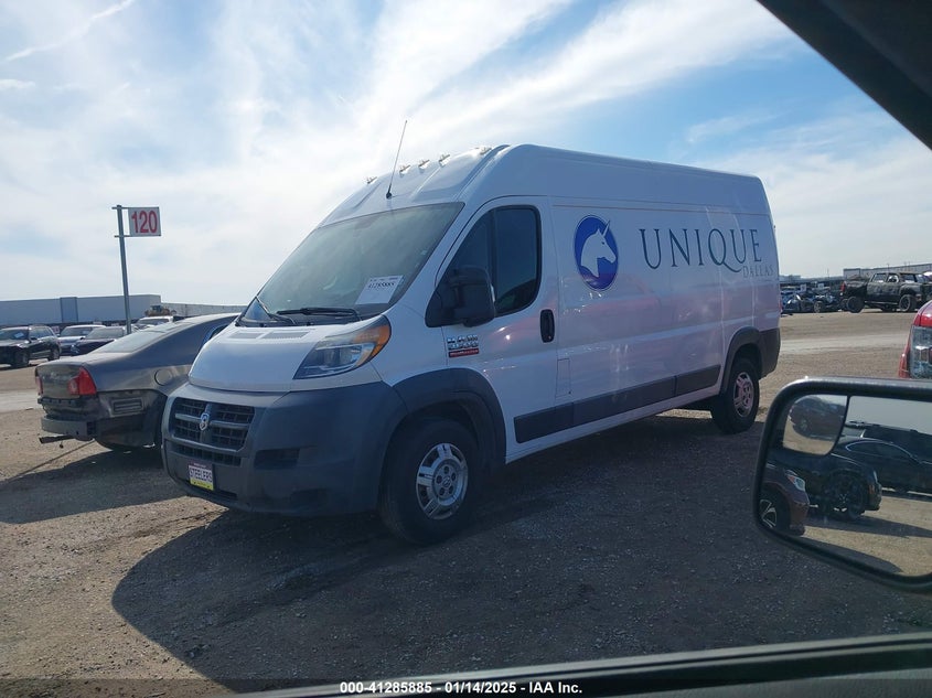 Vin: 3c6trvdg5he539313, lot: 41776253, ram promaster 2500 high roof 159 wb 20172