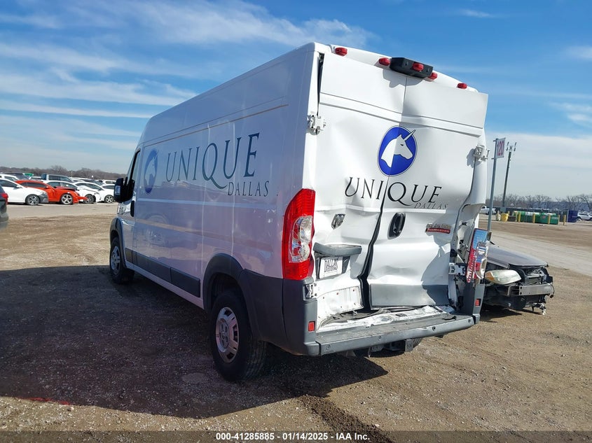 Vin: 3c6trvdg5he539313, lot: 41776253, ram promaster 2500 high roof 159 wb 20173